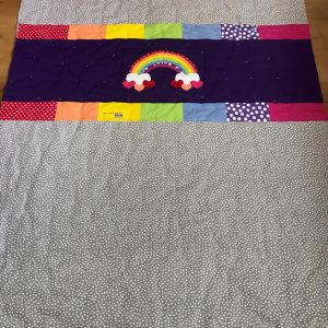 Rainbow Boxes Quilt backside