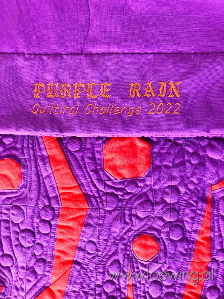 Purple Rain - Wandquilt